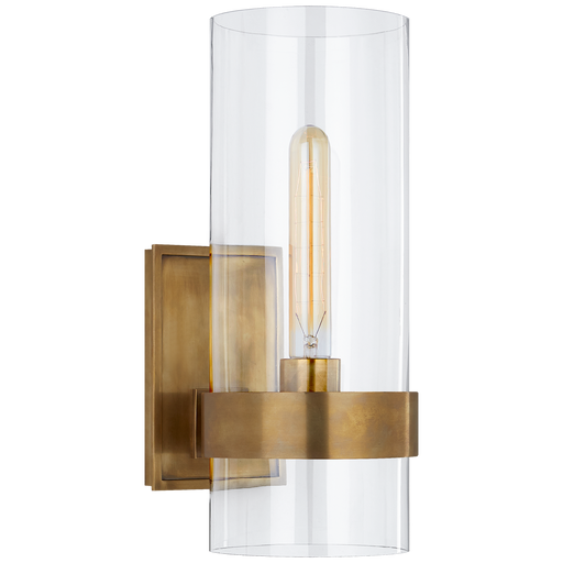 Presidio Small Sconce - Hand-Rubbed Antique Brass Finish