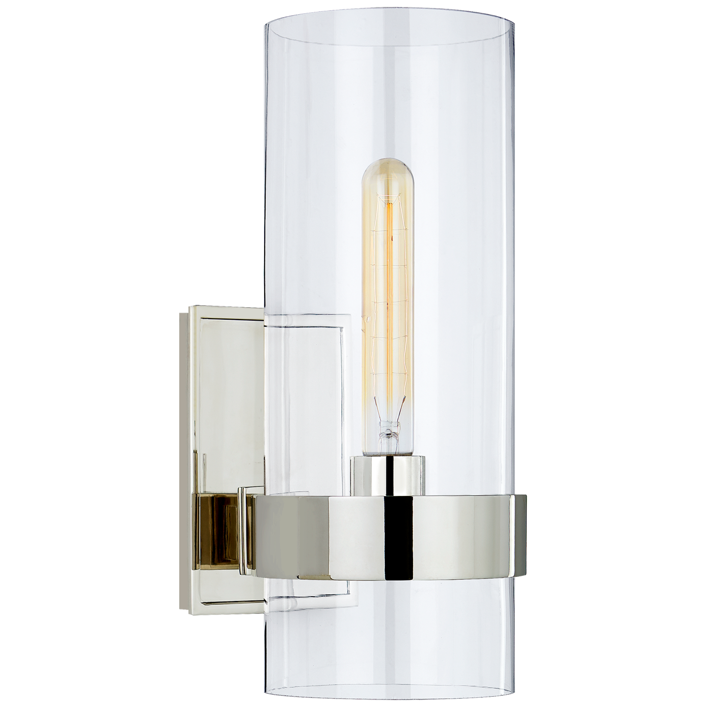 Presidio Small Sconce - Polished Nickel Finish