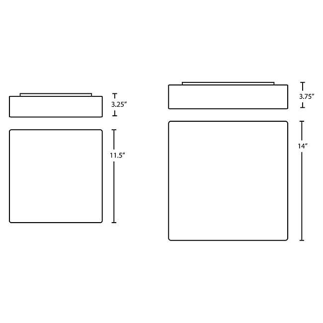Primo LED Flushmount Spec