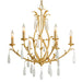 Prosecco Small Chandelier - Gold Leaf Finish