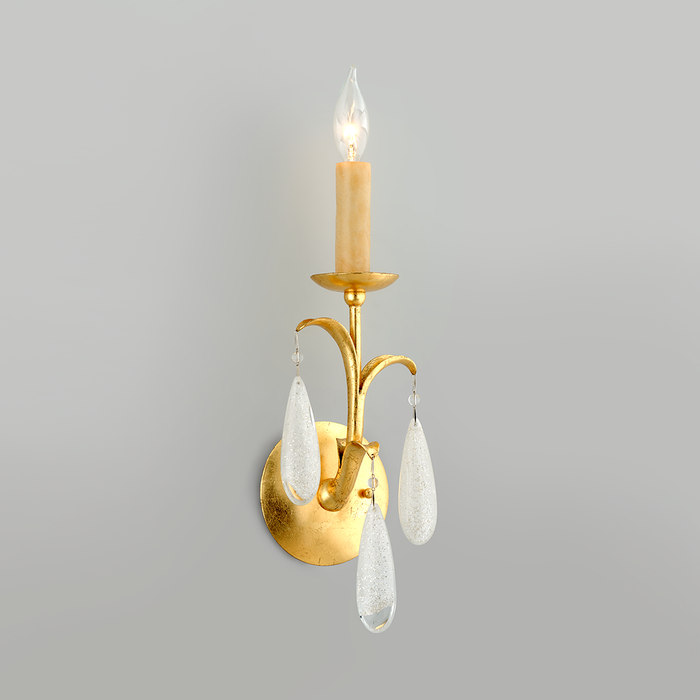 Prosecco 1-Light Wall Sconce - Gold Leaf Display
