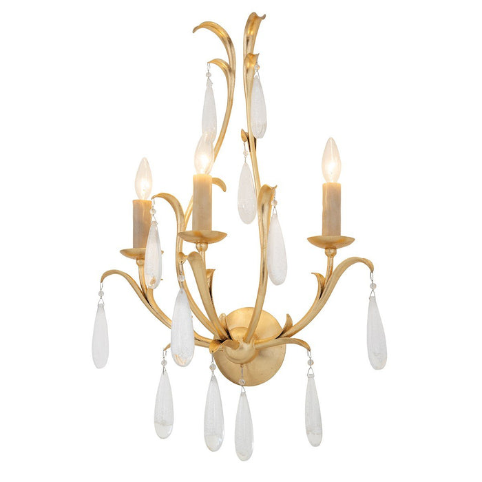 Prosecco 3-Light Wall Sconce - Gold Leaf Finish