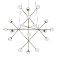 Load image into Gallery viewer, Proton Beta LED Pendant - Satin Nickel Finish with White Crushed Glass
