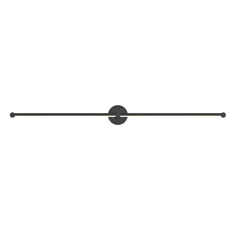 Purolinear 360 Double Linear 24" LED Wall Sconce - Satin Black Finish