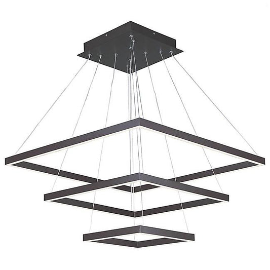 Quad 3 Tier LED Pendant - Bronze
