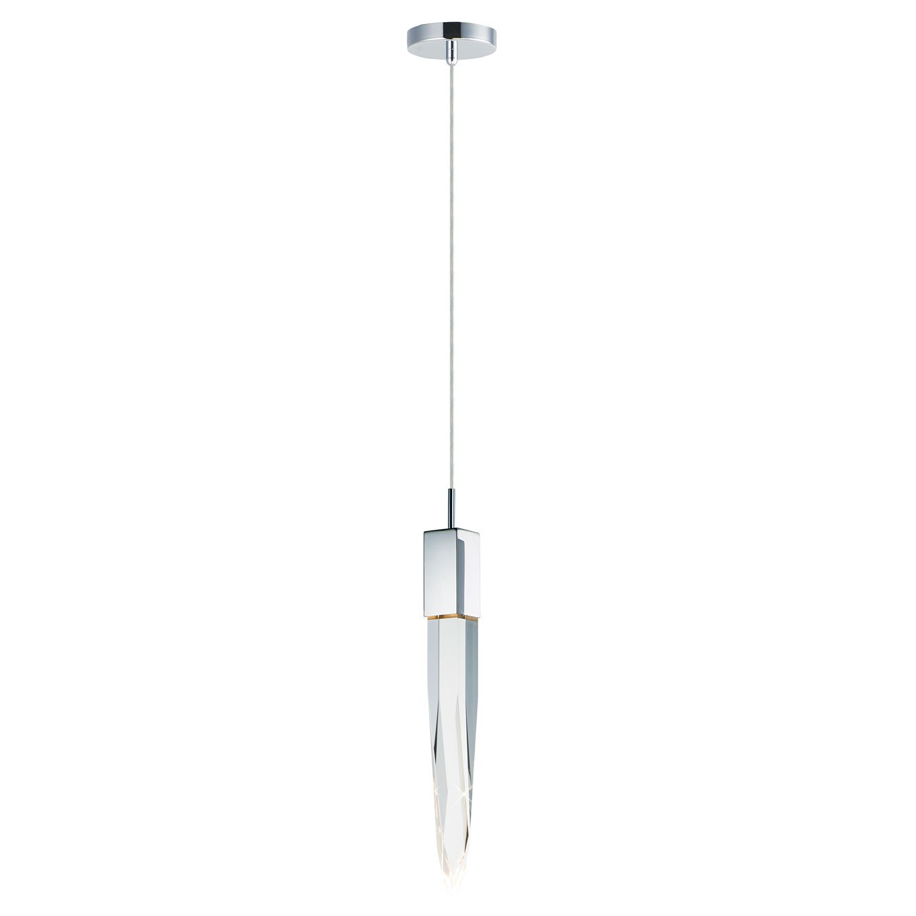 Quartz Large Mini Pendant - Polished Chrome
