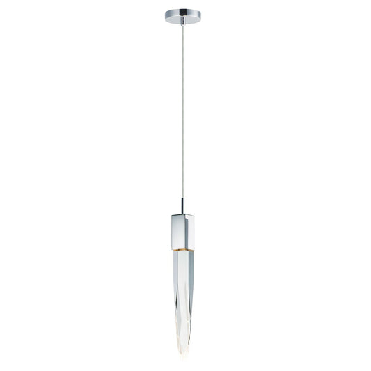 Quartz Large Mini Pendant - Polished Chrome