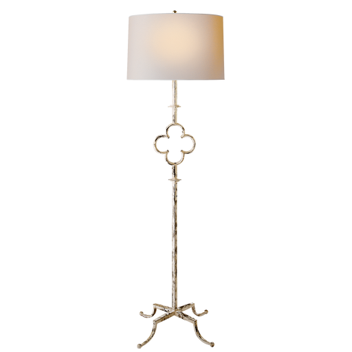 Quatrefoil Floor Lamp - Belgian White