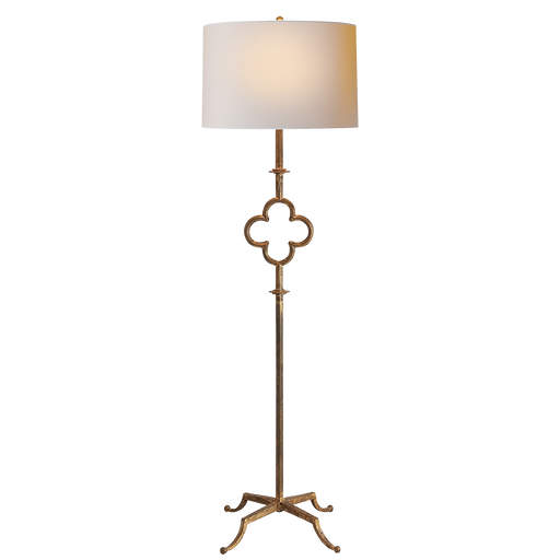 Quatrefoil Floor Lamp - Aged Iron