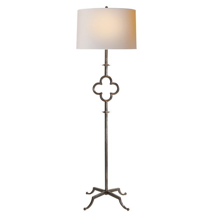 Quatrefoil Floor Lamp - Gilded Iron