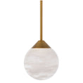 Load image into Gallery viewer, Quest LED Mini Pendant - Aged Brass Finish
