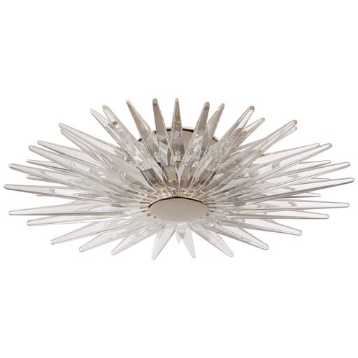 Quincy Small Flush Mount - Polished Nickel Finish