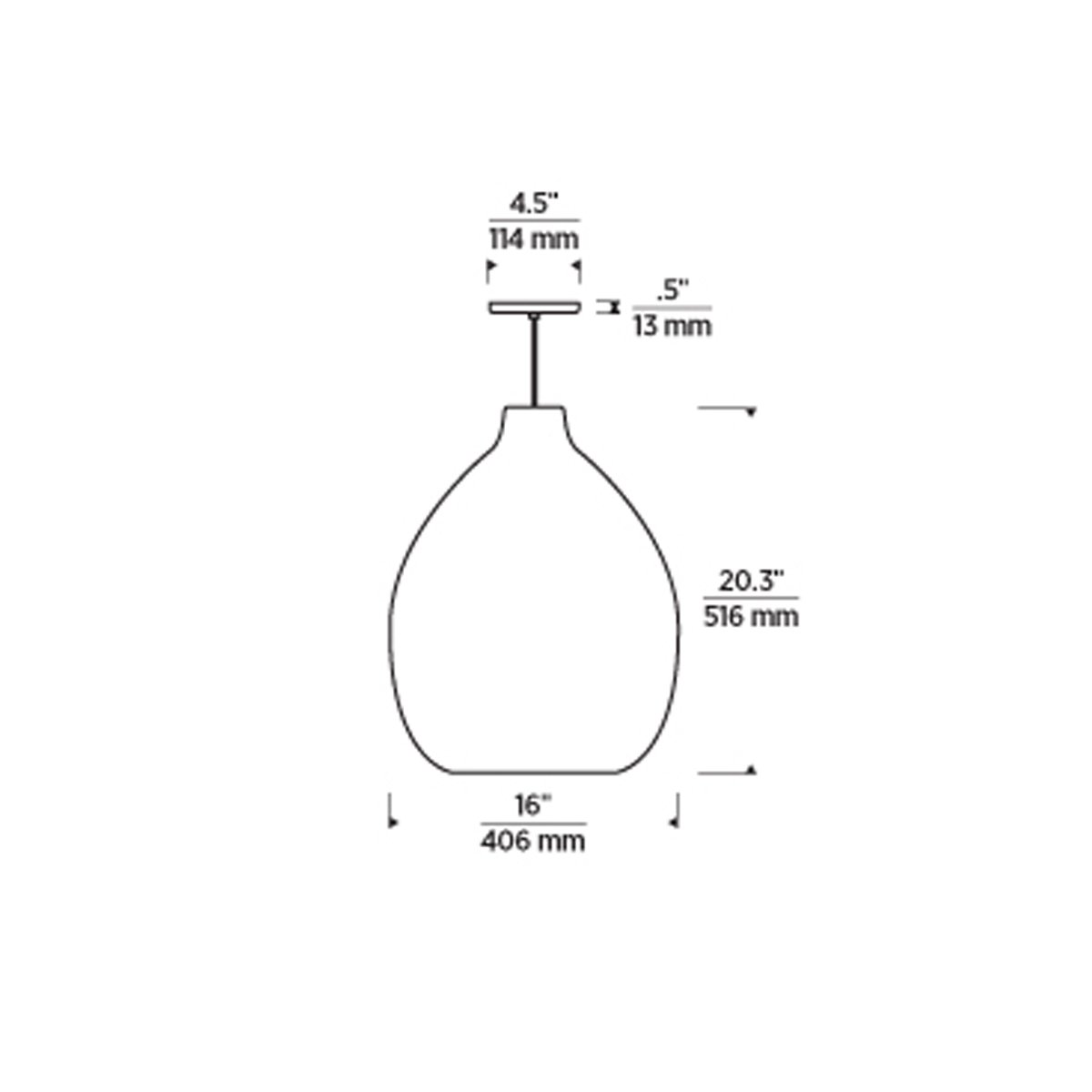 Quinton Pendant - Diagram