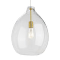 Load image into Gallery viewer, Quinton Pendant - Clear Glass/Natural Brass Finish
