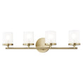 Load image into Gallery viewer, Ryan 4 Light Bath Bar - Aged Brass
