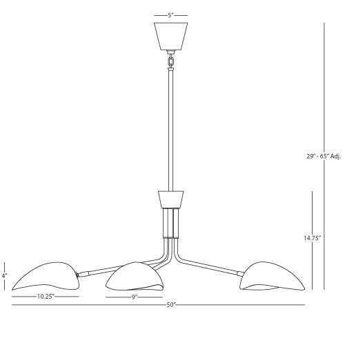 Racer Chandelier - Diagram