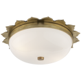 Load image into Gallery viewer, Rachel Small Flush Mount Natural Brass
