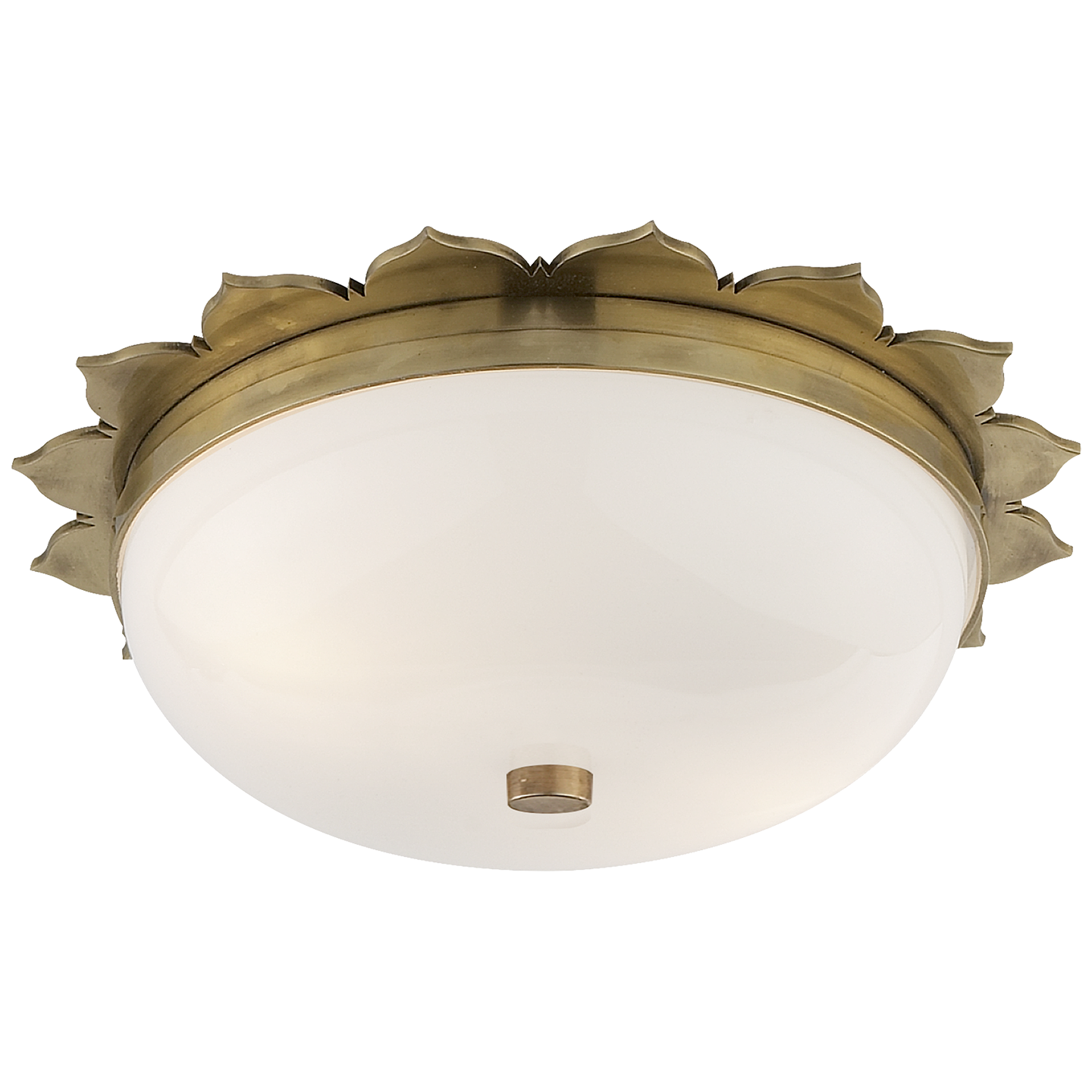 Rachel Small Flush Mount Natural Brass