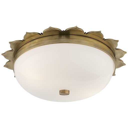 Rachel Small Flush Mount Natural Brass