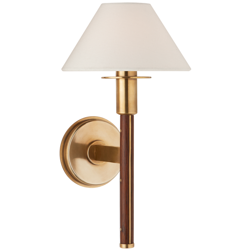 Radford Small Sconce - Natural Brass/Natural Riff Oak