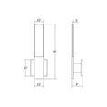 Load image into Gallery viewer, Radiant Lines LED Sconce with Downlight - Diagram
