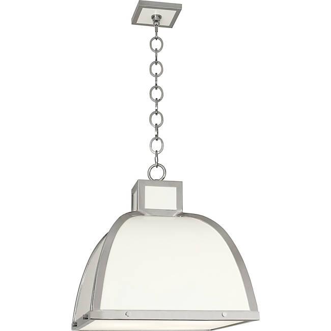 Ranger Pendant - Glossy White/Polished Nickel