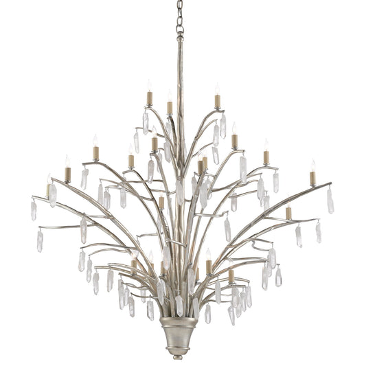 Raux Chandelier - Silver Leaf Finish