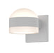 Reals Dome/Cylinder Outdoor Wall Sconce - Textured White / White Cylinder / Up & Down Light