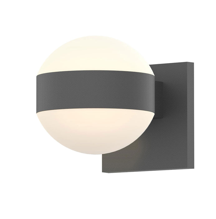 Reals Dome Up/Down Light Outdoor Wall Sconce - Textured Gray