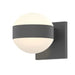 Reals Dome Up/Down Light Outdoor Wall Sconce - Textured Gray