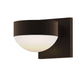 Reals Plate/Dome Outdoor Wall Sconce - Textured Gray