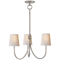 Load image into Gallery viewer, Reed Small Chandelier - Antique Nickel Finish
