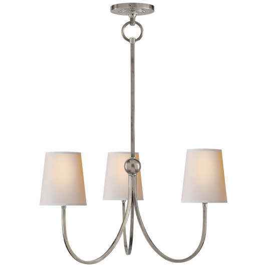 Reed Small Chandelier - Antique Nickel Finish