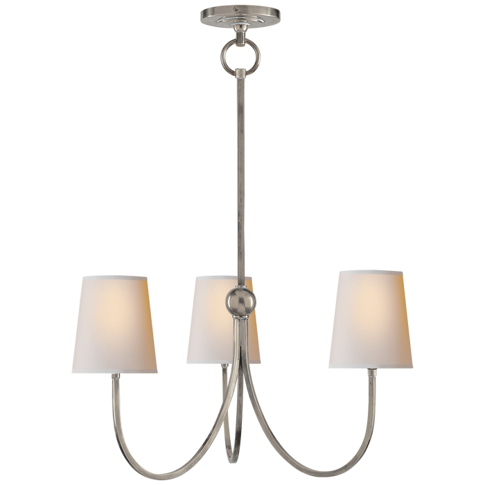Reed Small Chandelier - Antique Nickel Finish