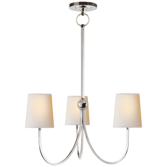 Reed Small Chandelier - Polished Nickel Finish