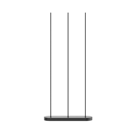 Reeds Triple LED Floor Lamp - Black Finish