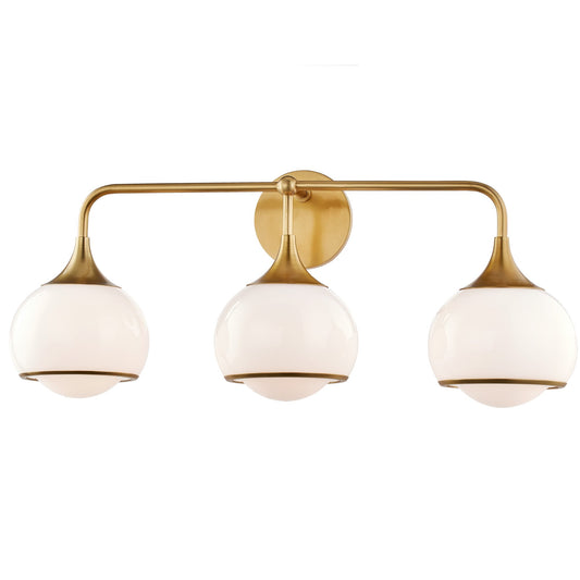 Reese 3 Light Bath Vanity - Aged Brass