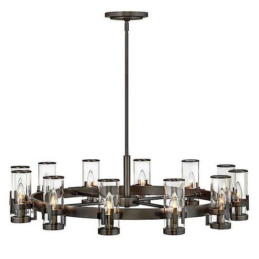 Reeve Large Chandelier - Black Oxide Finish