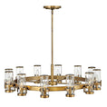 Load image into Gallery viewer, Reeve Large Chandelier - Heritage Brass Finish
