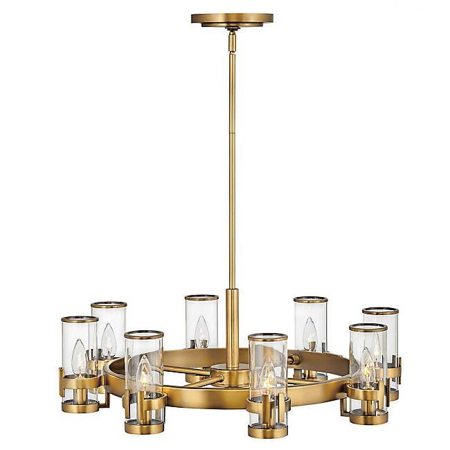 Reeve Medium Chandelier - Heritage Brass Finish