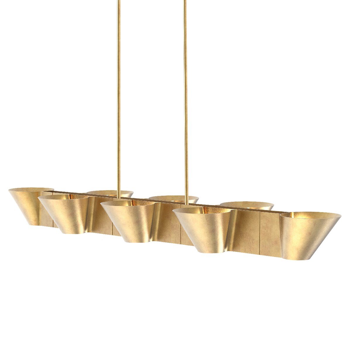 Reeve Linear Pendant - Vintage Gold Leaf Finish