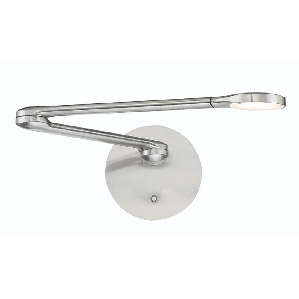 Reflex LED Swing Arm Light - Brushed Nickel Finish