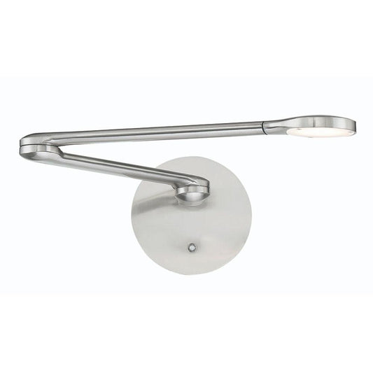 Reflex LED Swing Arm Light - Brushed Nickel Finish