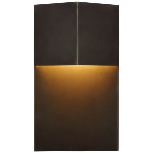 Rega Wide Sconce - Bronze Finish