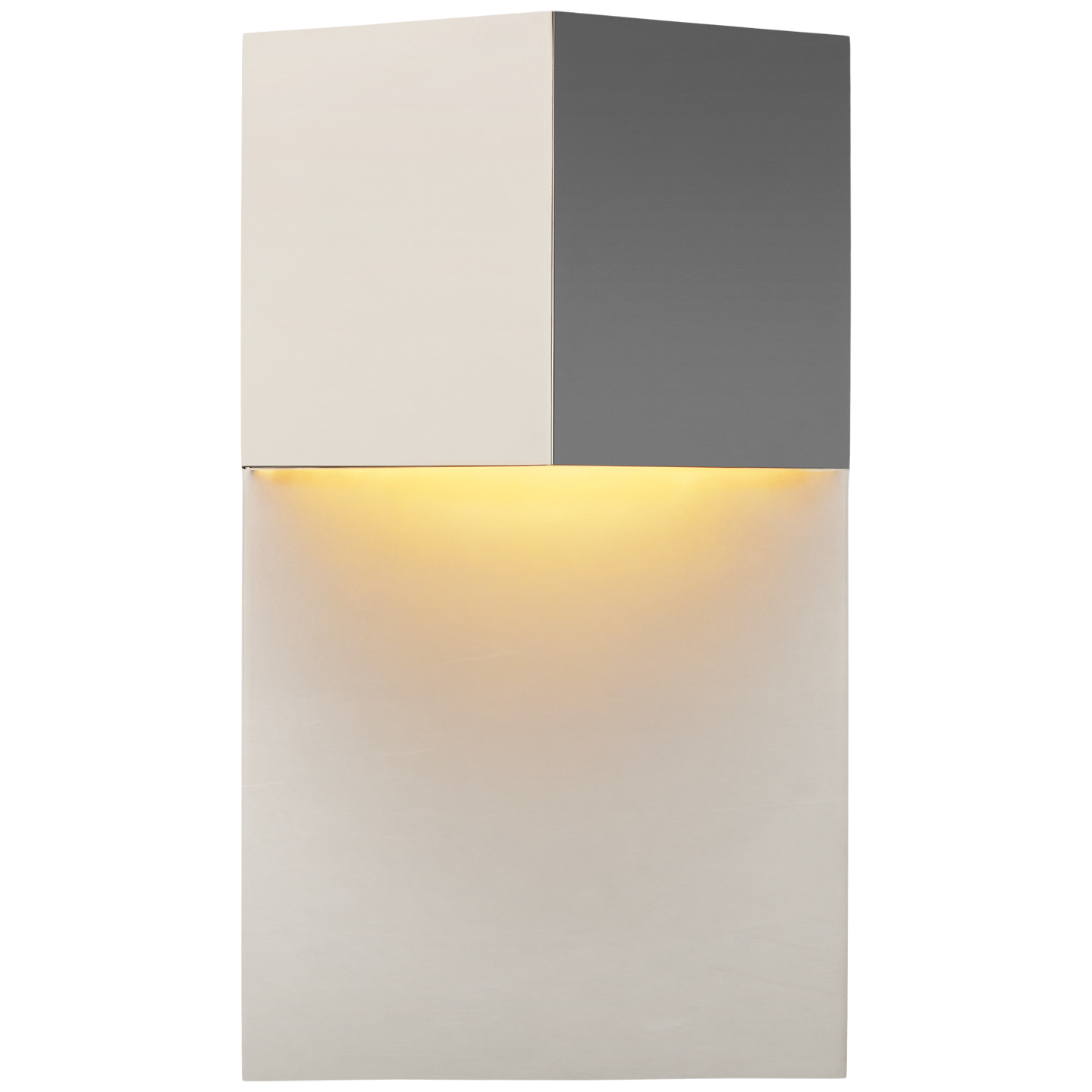 Rega Wide Sconce - Polished Nickel Finish