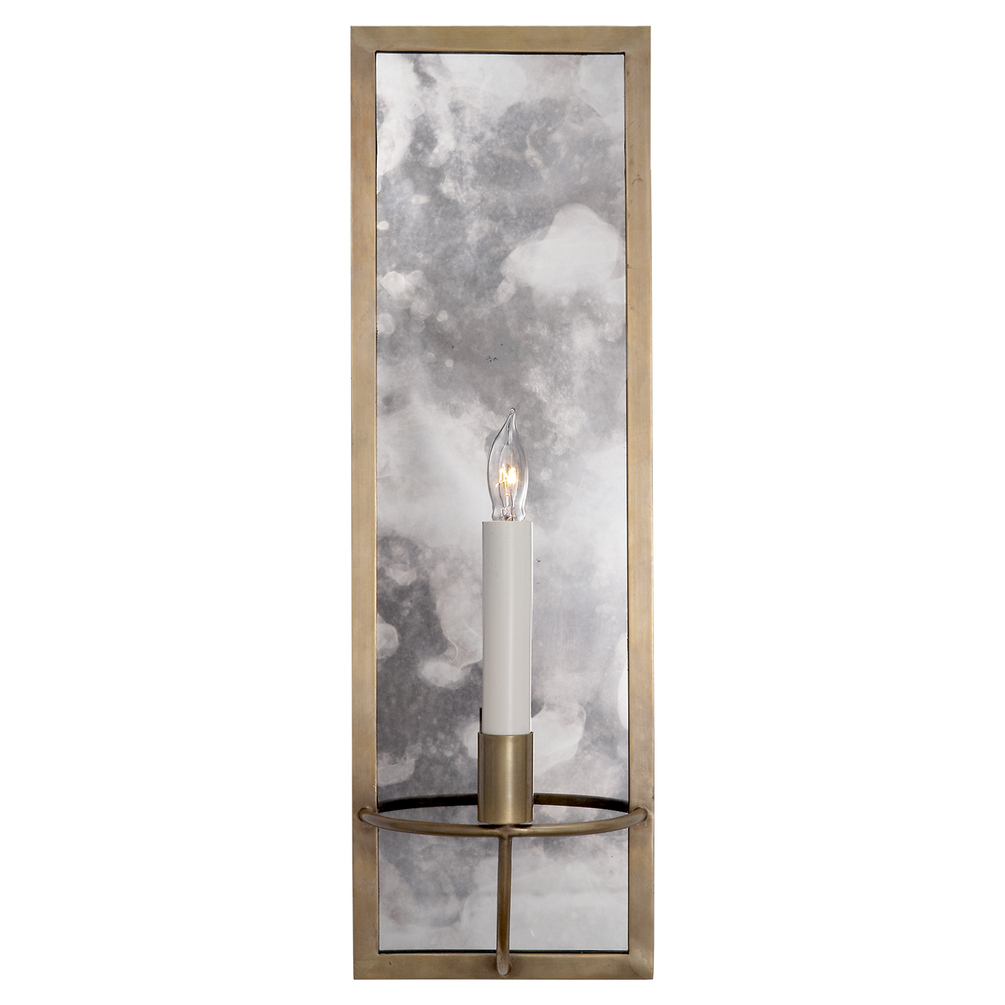 Regent Rectangular Sconce - Hand Rubbed Antique Brass