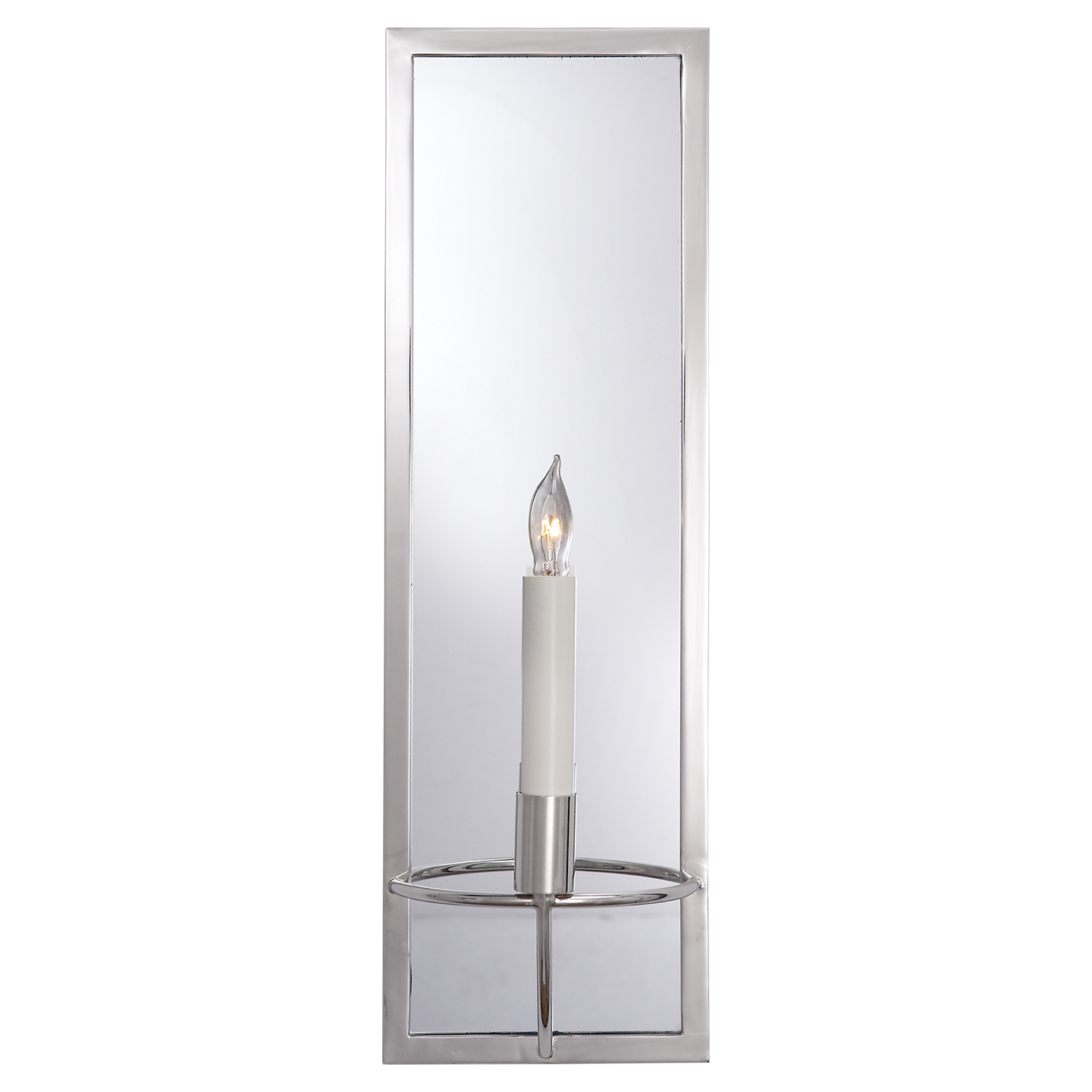 Regent Rectangular Sconce - Polished Nickel