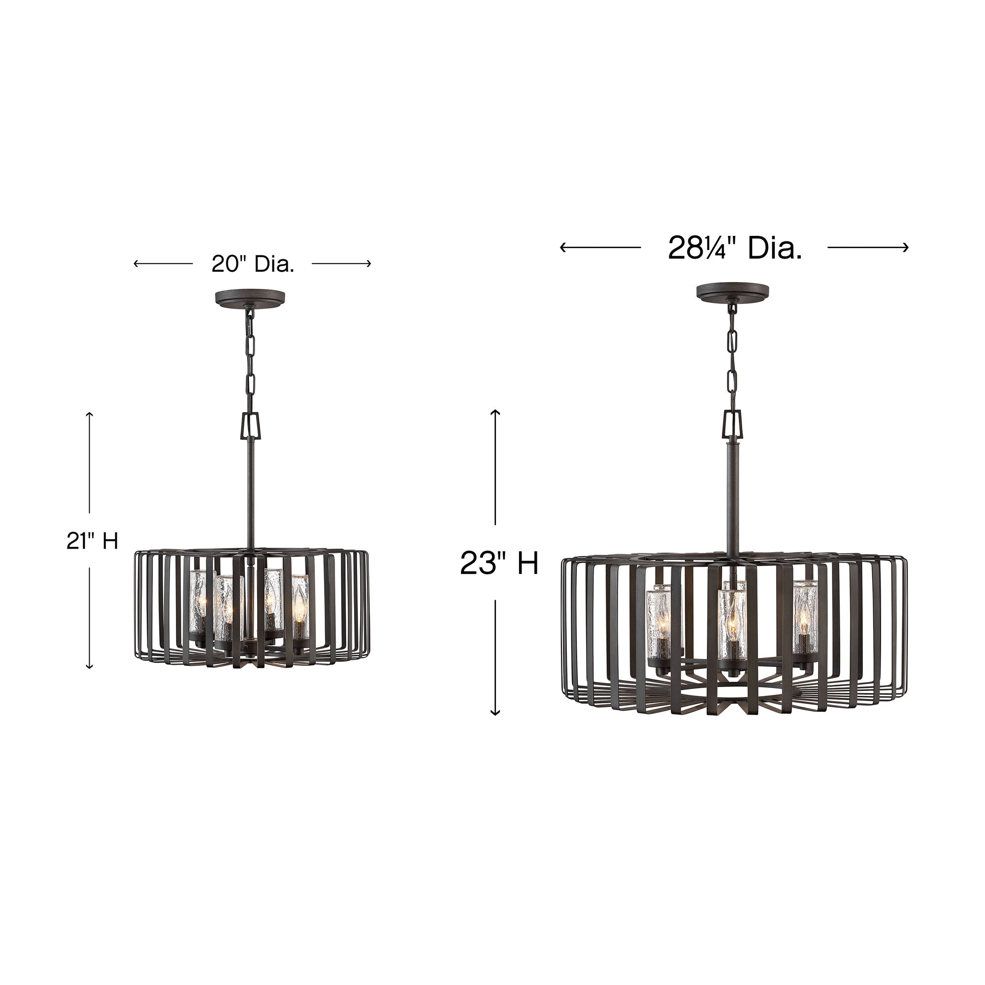 Reid Outdoor Drum Pendant - Diagram