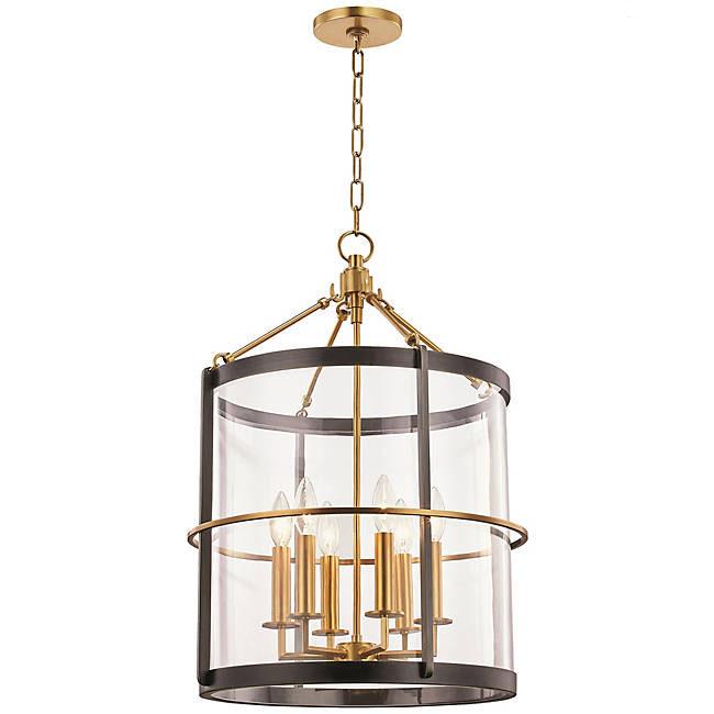 Ren 6-Light Pendant - Aged Brass