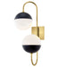 Renee Curved Wall Sconce - Aged Brass